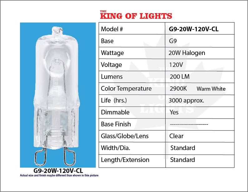G9-20W-120V-CL