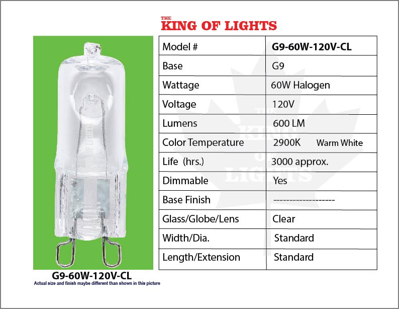 G9-60W-120V-CL
